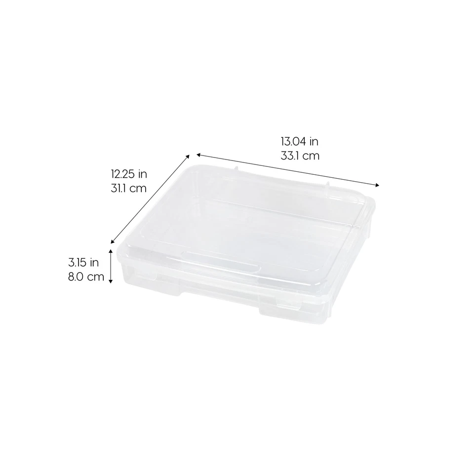 IRIS USA Board Game Storage Craft Organizer Box with Snap-Tight Latch Lid, 6-... - Image 2 of 4