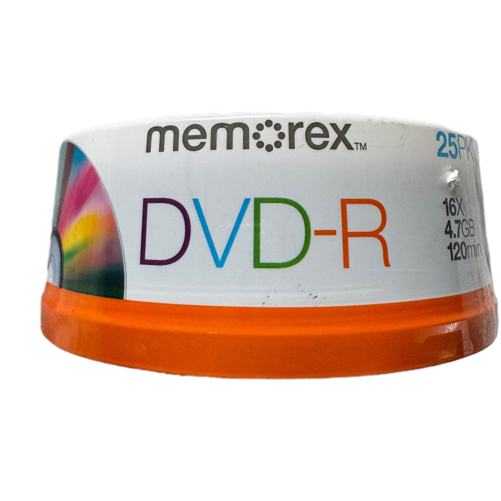 Memorex DVD-R 16 X 4.7 GB 120 Minutes 25 Disc Pack New in Package