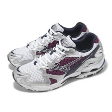 Mizuno Wave Rider 10 White Purple Men Unisex ...