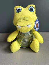 New With Tags A & A Global Industries alligator, yellow, shiny  8" Soft Plush