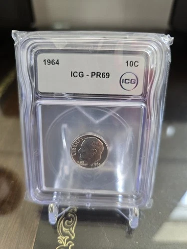 1964 ICG Graded PR69 10c Roosevelt Dime!