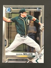 2021 Bowman Draft Mason Miller BDC-85 1st Chrome RC Oakland Athletics