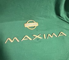 Nissan Maxima Lettering Gold 1995-1996 Sign Logo Badge Emblem Oem Used Set