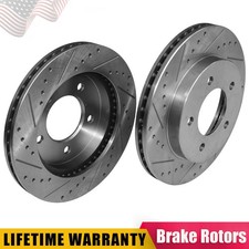 12.13" Front Drilled & Slotted Brake Rotors for Ford F-150 1997-2004 4WD 5-Lug