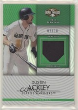 2012 Topps Triple Threads Unity Relics Emerald 2/18 Dustin Ackley #TTUR-260 0b2