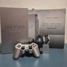Playstation 2 Satin Silver Boxed Console