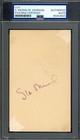 Stan Musial Roy Johnson PSA DNA Coa Vintage Signed 3x5 Index Card Autograph