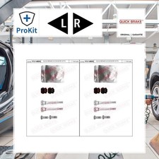 2x ORIGINAL® Quick Brake Führungshülsensatz, Bremssattel Vorne, Hinten