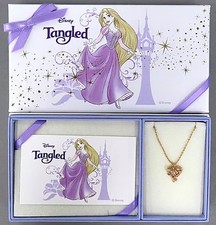 Disney Rapunzel Heart Magic Flower Necklace Jewelry Accessories