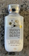 Snowy Peach Berry Body Lotion Bath  Body Works Shea Butter 24 Hr 8OZ NEW