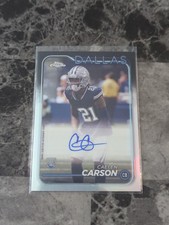 2024 Topps Chrome Caelen Carson (RC) Autograph  RA-CC Dallas Cowboys Refractor 