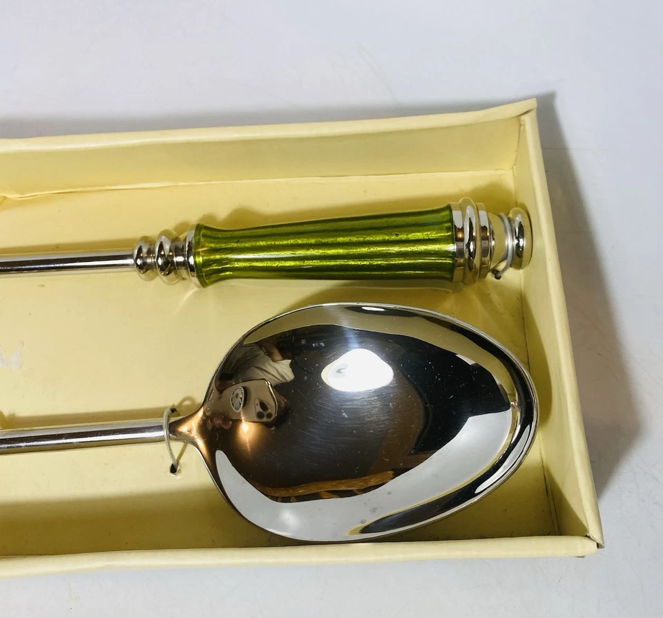 SIMPLYDESIGNZ Spoon & Fork Salad Dinner Serving Lemongrass - Image 2 of 4