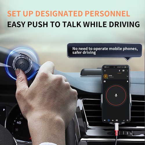 Bluetooth-compatible PTT Button Switch Controller For Zello Voice Intercom - Picture 7 of 14