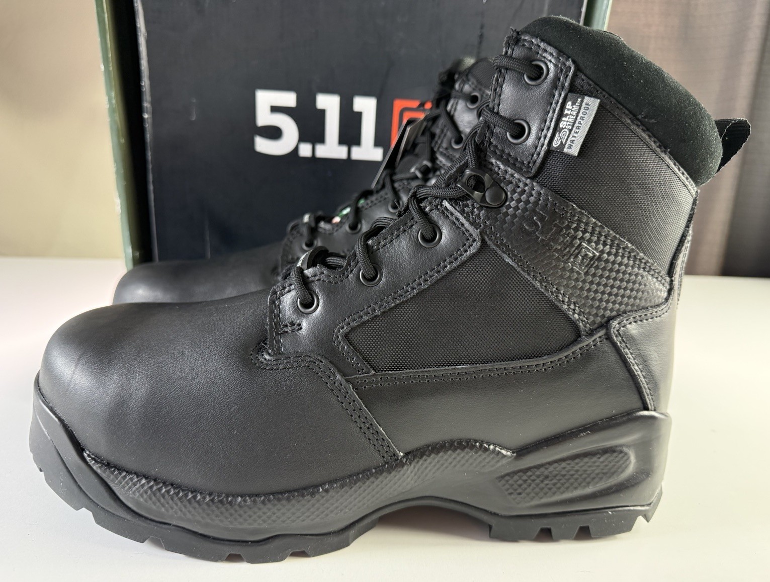 5.11 TACTICAL ATAC 2.0 6" SHEILD MENS 11.5W SIDE ZIP BOOTS 12443 BLACK image 2