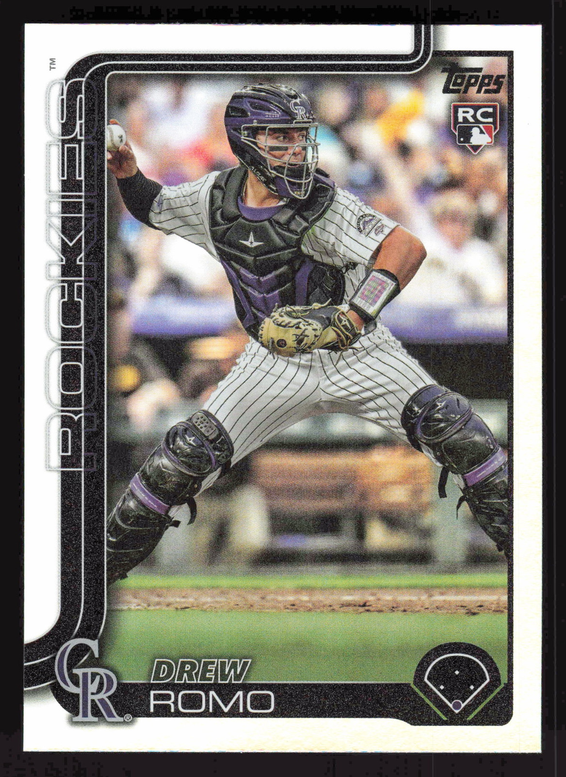2025 Topps - Rainbow Foil - #296 Drew Romo - Colorado Rockies