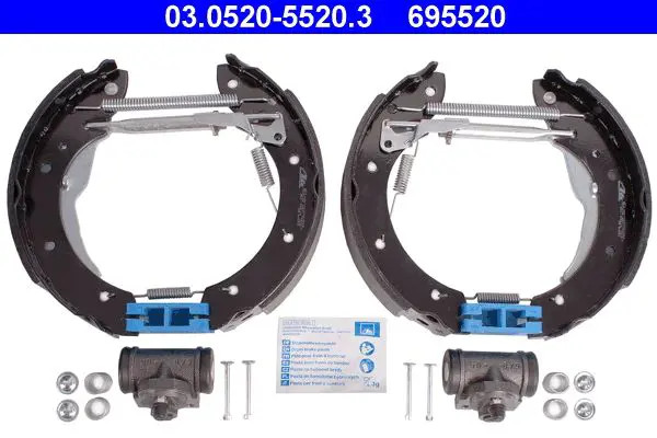 ATE 03.0520-5520.3 Kit freno, Freno a tamburo con accessori - Immagine 2
