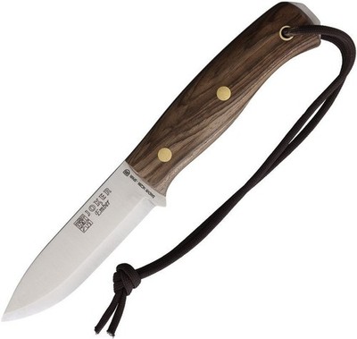 Joker Ember Bushcraft Fixed Knife 4'' 14C28N Steel Full Tang Blade Walnut - CN122