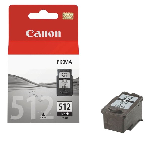 Original Tintenpatrone Schwarz Canon PG-512 Pg 512 15Ml 2969B001 Xl-image