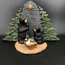 Big Sky Carvers Bearfoots Bear Family Forest Nativity Figurine Jeff Fleming