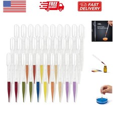 100PCS 3ml Transfer Pipettes - Disposable Plastic Droppers for Laboratory, DI...