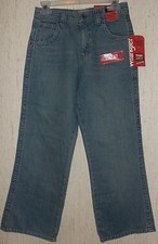 NWT BOYS WRANGLER PREMIUM ADJUSTABLE WAIST BOOT CUT BLUE JEANS SIZE 14 R