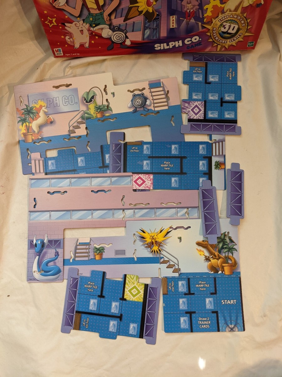 2000 Pokemon Silph Co 3D Milton Bradley Board Game 41439 2000 Pokemon Silph Co 3D Milton Bradley Board Game 41439