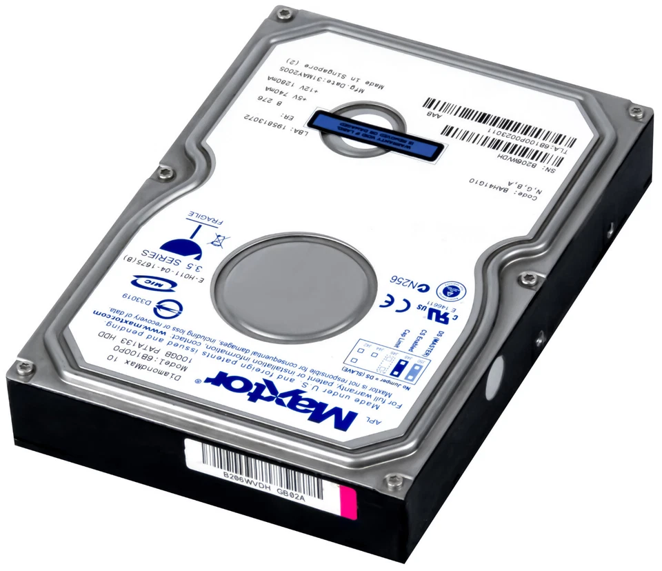 Hard Drive Maxtor Diamondmax 10 6B100P0 100GB 7.2K 8MB Ata 3.5'' - Image 2 of 3