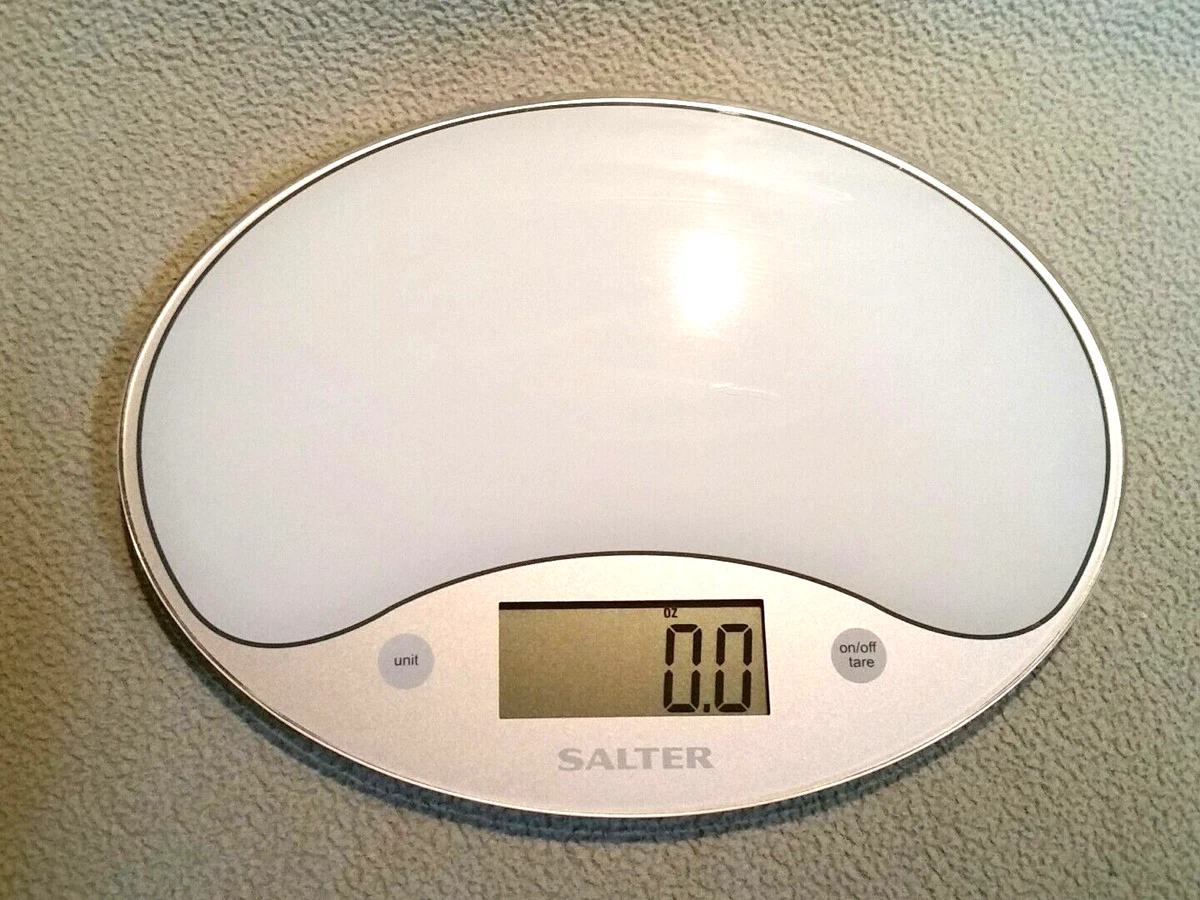 Salter glass top kitchen scales