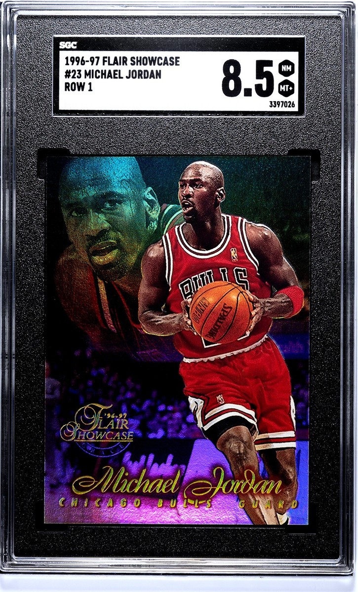 1996-97 Flair Showcase Michael Jordan #23 Row 1 SGC 8.5 | eBay