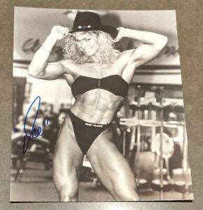 Ice American Gladiators Signed Auto Lori Fetrick Body Building Builder Fitness Ebay