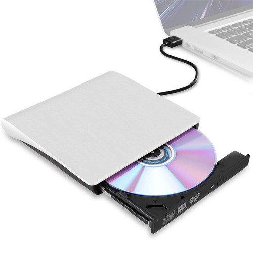 Slim External CD/DVD Drive USB 3.0 Player Burner Reader for Laptop PC Mac HP UK - Picture 7 of 22