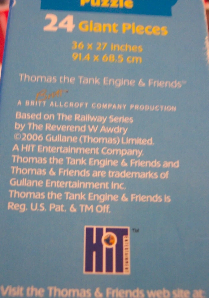 Ravensburger THOMAS THE TANK ENGINE SHAPED FLOOR PUZZLE 24 Giant Pieces - Image 4 of 4