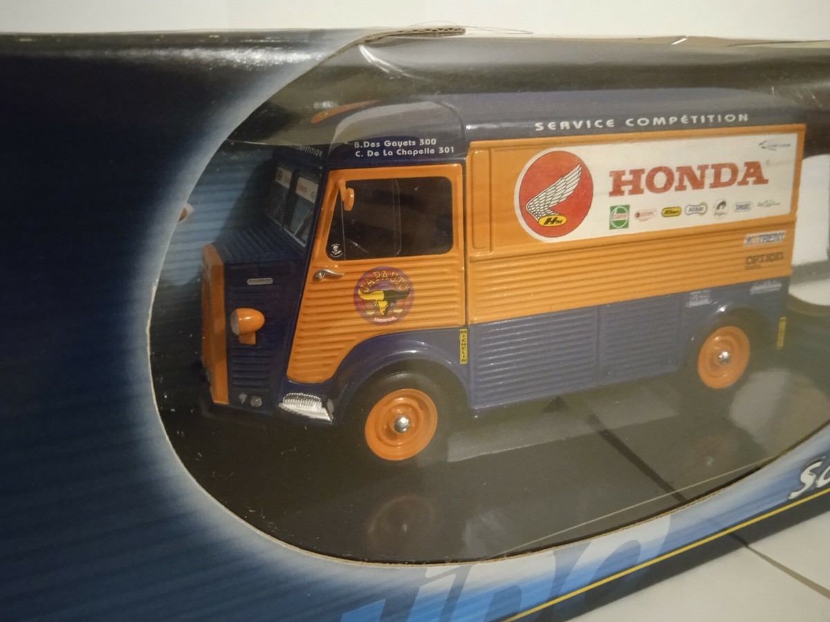Solido Prestige 1/18 Citroën HY - Honda JAPauto TDF Moto 2003 - Réf 8409.01 - Occasion