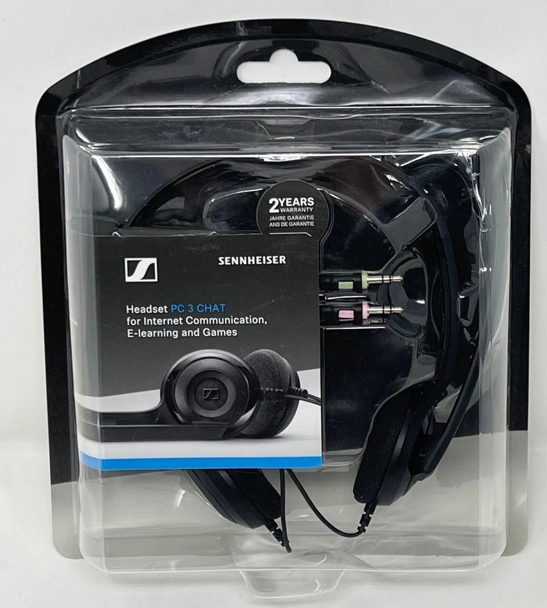 Sennheiser #504195 Headset PC 3 Chat Wired Noise Canceling Microphone NEW