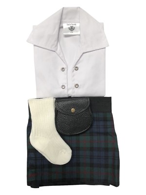 Baird Tartan Baby Adjustable Kilt Outfit, Hose, Sporran 0-24