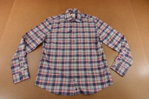 Johnnie-O Mens Size Medium Plaid Hangin Out Long Sleeve Button Front Shirt New