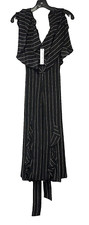 Stunning NWT Alice + Olivia by Stacey Bendet Pinstripe Dress Sz 12 MSRP: $495.00