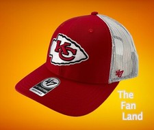 New NFL Kansas City Chiefs '47 Trophy Mens Trucker Snapback Cap Hat