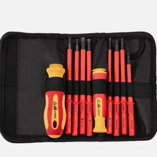 500V Insulated Electrician Screwdriver Set CR-V Slotted Phillips Head Precision