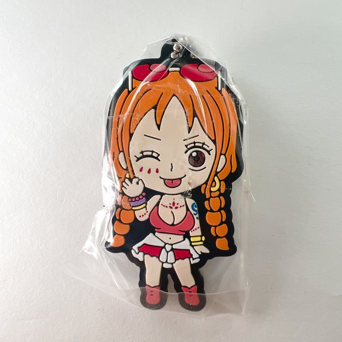 Nami ONE PIECE Film RED Rubber Mascot Strap Keychain Gacha
