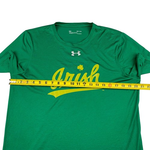 Notre Dame On Field Team Issue Medical Staff Under Armour T-Shirt Green • Small - Picture 8 of 8