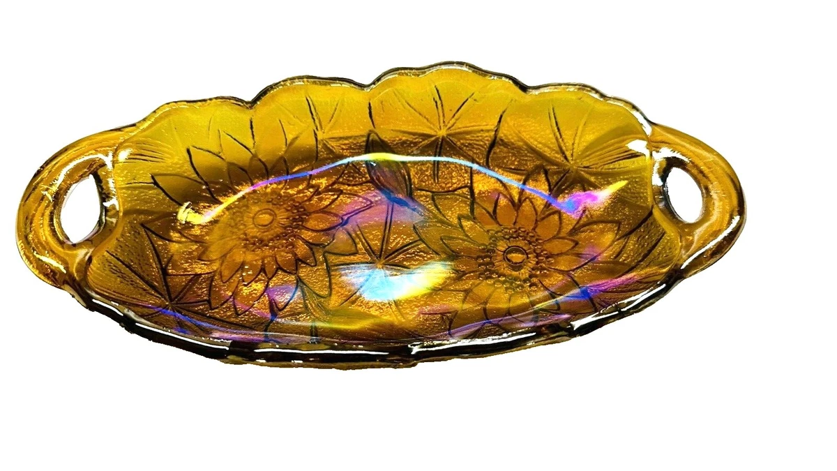 Pottery & Glass Yellow Carnival Glass for sale | eBay