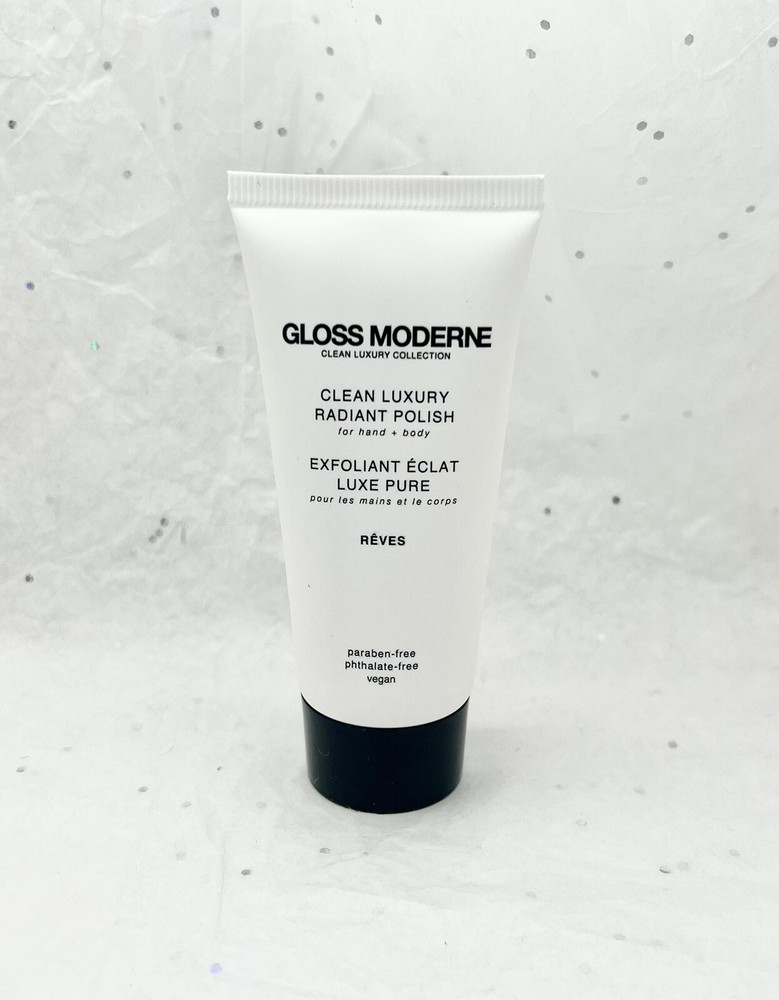Gloss Moderne Clean Luxury Radiant Polish Exfoliant Hand + Body .7oz/20g Travel