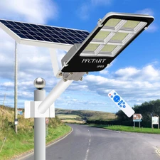 1000W Solar Street Lights Outdoor Dusk to Dawn Wall Lamp Solar Power Flood Light