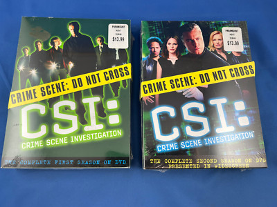 CSI: Crime Scene Investigation ~ First & Second Season DVD ~ Sealed ~ Free Ship