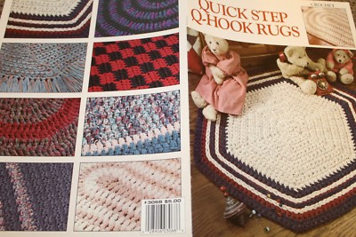 Leisure Arts Crochet Pattern Quick Step Q-Hook Rugs 