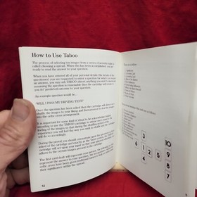 NES manual taboo the 6th sense with Arcana legend. Paper only no game