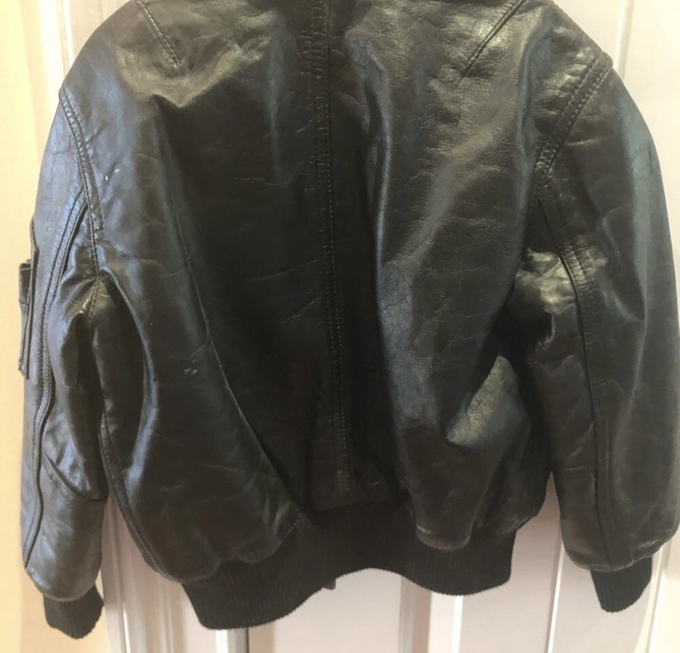 Chaqueta de cuero Burberry para niños Foto 3 de 4