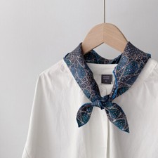 New Boutique 14 Momme Twill Silk Scarf Necktie Hairband Print Square Scarf 53cm 