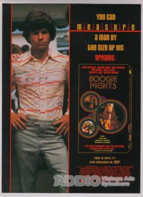 Boogie Nights Mark Wahlberg 1997 movie PRINT AD advertisement page